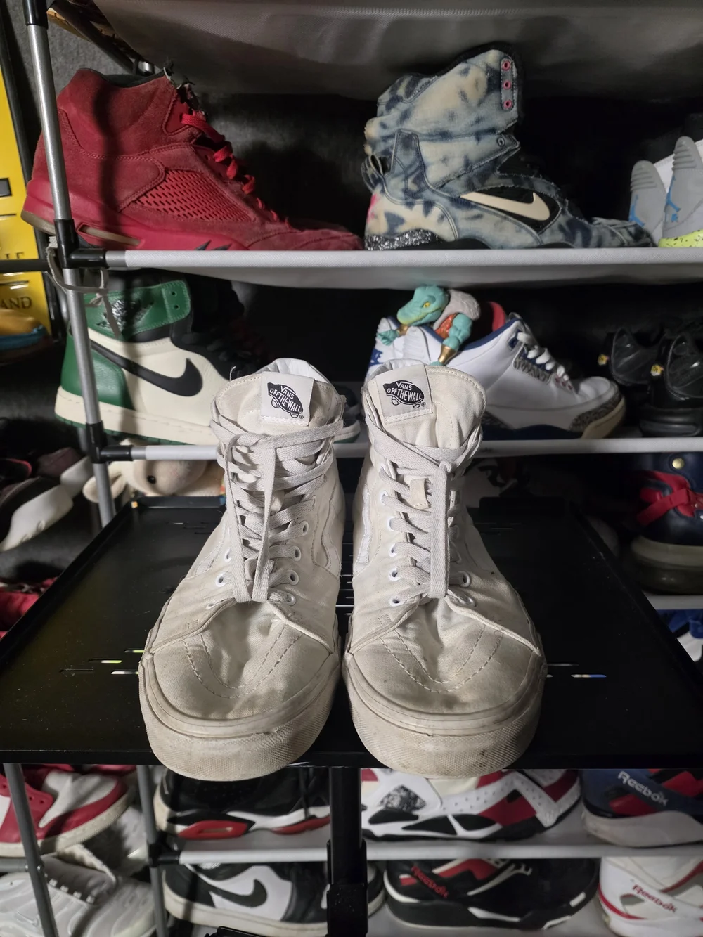 🔥 Vans Men Size 12 Beige High-Top Skate Sneakers